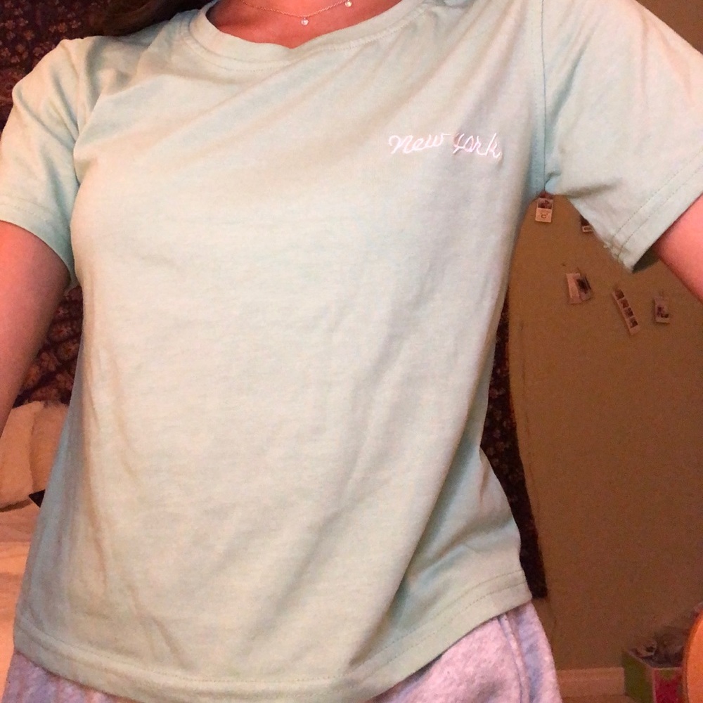 Mint green t shirt